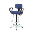 Nexel Dynamic Design Pneumatic Production Stool with Loop Arms, Blue PS17LBL